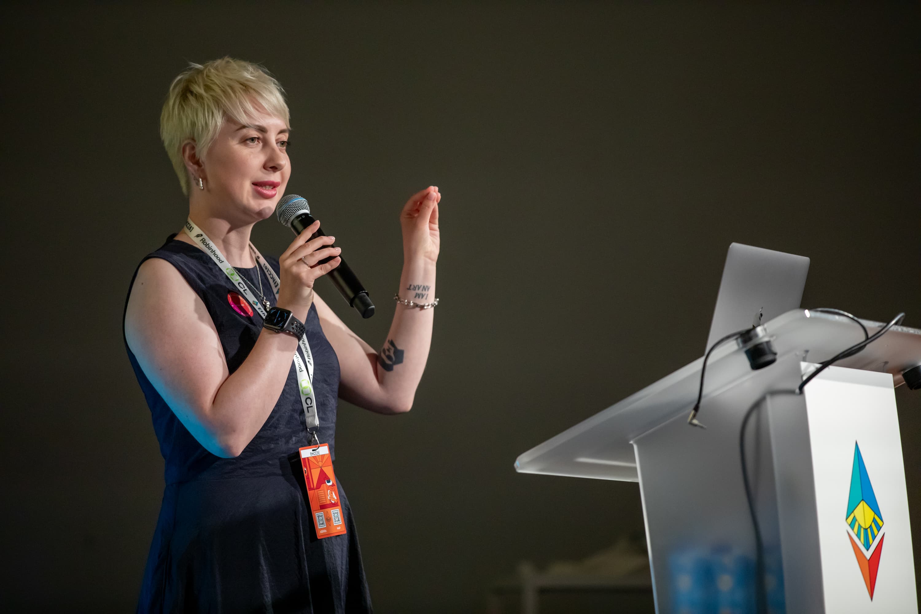 Daria speaking at SheFi Warsaw